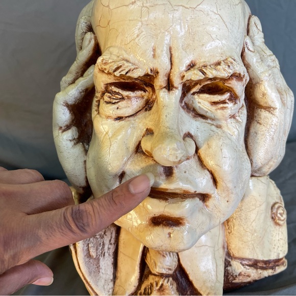 1973 Many Faces Of Richard Nixon See No Evil Hear No Evil Speak No Evil Candle - Picture 6 of 10